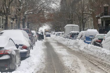 New York 'taki Kış Fırtınası' ndan sonra. 26 Ocak 2026, New York, ABD: 25 Ocak 'ta New York' ta meydana gelen ve 245 milyondan fazla Amerikalıyı etkileyen şiddetli bir kış fırtınasından sonra (niyi fote / thews2)