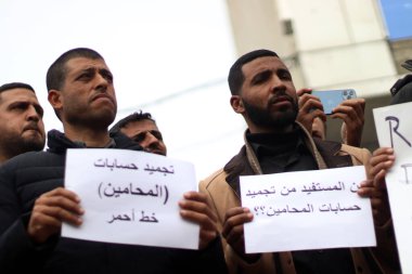 Gazze 'deki Popüler Protesto Derinleşen Mali Krize Acil Çözüm İstiyor. Ocak 2026 Gazze, Filistin