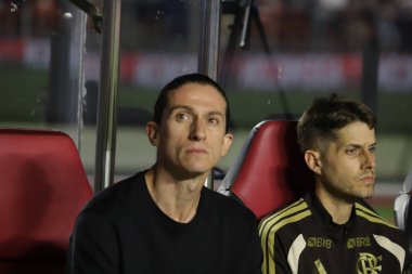 Sao Paulo (SP), Brezilya 28 Ocak 2026 - Sao Paulo ve Flamengo arasında oynanan maçta Davi Luiz, 28 Ocak 2026 Çarşamba günü Morumbi Stadyumu 'nda (fabricio bomjardim / theenews2)