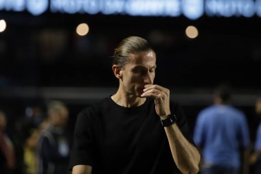 Sao Paulo (SP), Brezilya 28 Ocak 2026 - Sao Paulo ve Flamengo arasında oynanan maçta Davi Luiz, 28 Ocak 2026 Çarşamba günü Morumbi Stadyumu 'nda (fabricio bomjardim / theenews2)