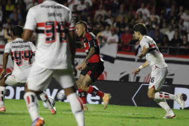 Sao Paulo (SP), Brezilya 28 Ocak 2026 - Sao Paulo ve Flamengo arasında oynanan maçta Everton Cebolinha, 28 Ocak 2026 Çarşamba günü Morumbi Stadyumu 'nda (fabricio bomjardim / thenews2)