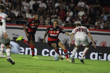 Sao Paulo (SP), Brezilya 28 Ocak 2026 - Sao Paulo ve Flamengo arasında oynanan maçta Everton Cebolinha, 28 Ocak 2026 Çarşamba günü Morumbi Stadyumu 'nda (fabricio bomjardim / thenews2)