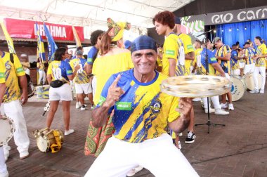 Rio de Janeiro (RJ), 01 / 28 / 2026 - The Unidos da Tijuca samba okulu provasında Lucinha Nobre, bayrak taşıyıcısı, ikinci bayrak taşıyıcısı Thaynne Loureiro ve Cidade do Samba 'da (onofre veras / thews2)