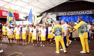 Rio de Janeiro (RJ), 01 / 28 / 2026 - The Unidos da Tijuca samba okulu provasında Lucinha Nobre, bayrak taşıyıcısı, ikinci bayrak taşıyıcısı Thaynne Loureiro ve Cidade do Samba 'da (onofre veras / thews2)