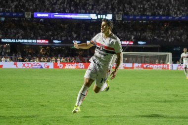 Sao Paulo (SP), Brezilya 31 Ocak 2026 - Taipa, Campeonato Paulista 'nın 6. turu için geçerli olan Sao Paulo ve Santos arasında oynanan maçta, 31 Ocak 2026 tarihinde Morumbi Stadyumu' nda (Fabricio Bomjardim / thenews2)