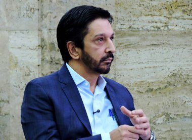 Sao Paulo (SP), 01 / 30 / 2026 - Sao Paulo sokak karnavalının yapısını Sao Paulo Belediye Başkanı Ricardo Nunes, Sao Paulo Turismo Gustavo Pires başkanı ve kültür bakanı Toto Parente (leandro chemalle / thenews2)