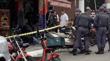 Sao Paulo (SP), Brezilya 30 Ocak 2026 Tiradentes Bulvarı 'nda bir polis memuru bir sürücünün alyansını çalmaya çalışırken vuruldu. (oslaim brito / the newws2)