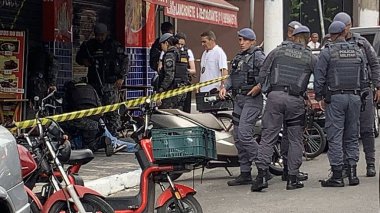 Sao Paulo (SP), Brezilya 30 Ocak 2026 Tiradentes Bulvarı 'nda bir polis memuru bir sürücünün alyansını çalmaya çalışırken vuruldu. (oslaim brito / the newws2)