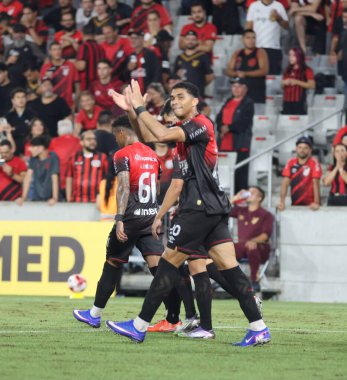 Curitiba (PR), Brazil 03 / 02 / 2026 - Oyuncu Julimar, Athletico ve Foz do Iguacu arasındaki çeyrek final maçında attığı golü Arena da Baixada 'da (edson de souza / thenews2)