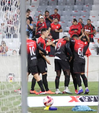 Curitiba (PR), Brazil 03 / 02 / 2026 - Athletico ve Foz do Iguacu arasındaki çeyrek final maçında attığı golü Arena da Baixada 'da (edson de souza / thenews2)