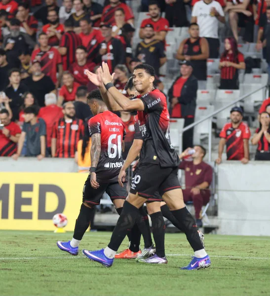 Curitiba (PR), Brazil 03 / 02 / 2026 - Oyuncu Julimar, Athletico ve Foz do Iguacu arasındaki çeyrek final maçında attığı golü Arena da Baixada 'da (edson de souza / thenews2)