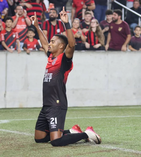 Curitiba (PR), Brazil 03 / 02 / 2026 - Athletico ve Foz do Iguacu arasındaki çeyrek final maçında attığı golü Arena da Baixada 'da (edson de souza / thenews2)