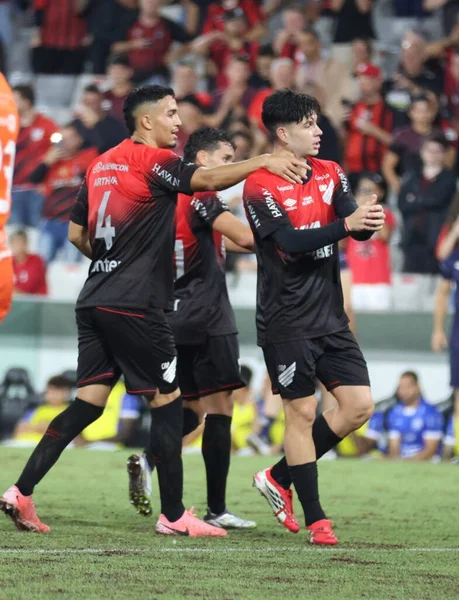 Curitiba (PR), Brazil 03 / 02 / 2026 - Athletico ve Foz do Iguacu arasındaki çeyrek final maçında attığı golü Arena da Baixada 'da (edson de souza / thenews2)