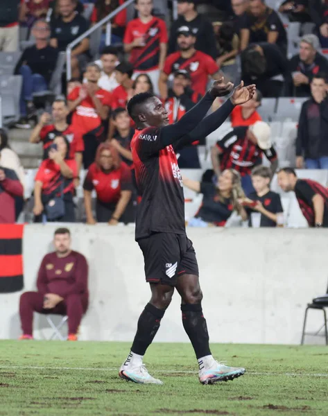 Curitiba (PR), Brazil 03 / 02 / 2026 - Athletico ve Foz do Iguacu arasındaki çeyrek final maçında attığı golü Arena da Baixada 'da (edson de souza / thenews2)