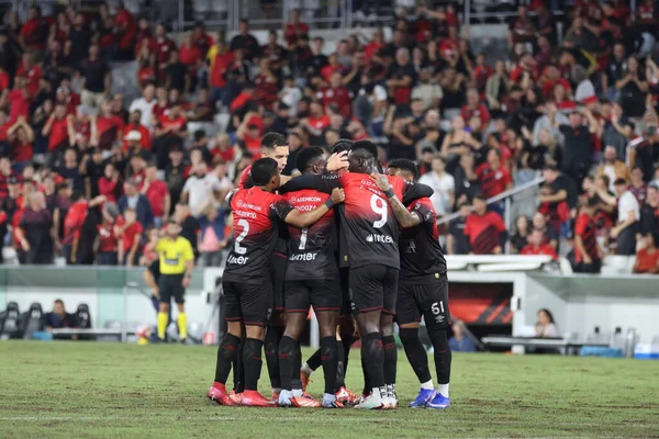 Curitiba (PR), Brazil 03 / 02 / 2026 - Athletico ve Foz do Iguacu arasındaki çeyrek final maçında attığı golü Arena da Baixada 'da (edson de souza / thenews2)