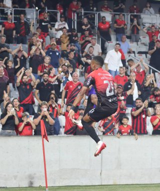 Curitiba (PR), Brazil 03 / 02 / 2026 - Athletico ve Foz do Iguacu arasındaki çeyrek final maçında attığı golü Arena da Baixada 'da (edson de souza / thenews2)