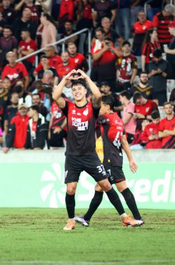 Curitiba (PR), Brazil 03 / 02 / 2026 - Athletico ve Foz do Iguacu arasındaki çeyrek final maçında attığı golü Arena da Baixada 'da (edson de souza / thenews2)