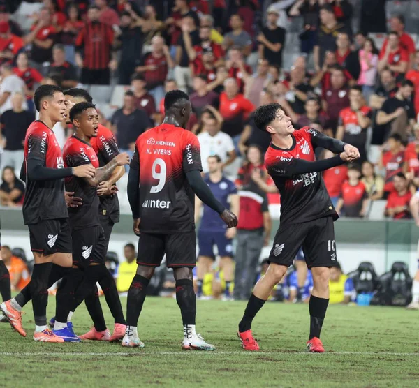 Curitiba (PR), Brazil 03 / 02 / 2026 - Athletico ve Foz do Iguacu arasındaki çeyrek final maçında attığı golü Arena da Baixada 'da (edson de souza / thenews2)