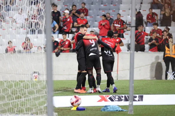 Curitiba (PR), Brazil 03 / 02 / 2026 - Athletico ve Foz do Iguacu arasındaki çeyrek final maçında attığı golü Arena da Baixada 'da (edson de souza / thenews2)