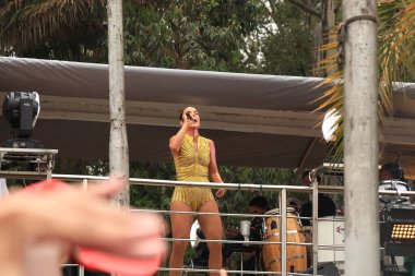 Sao Paulo (SP), Brezilya 07 / 02 / 2026 - Bloco Quem Pedi Pede ve Ivete Sangalo bu Cumartesi sabahı Ibirapuera pistinde Sao Paulo sokak karnavalını resmen açtı (7). (Carina Gonalves / Newws2)