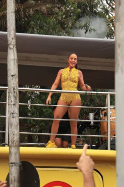 Sao Paulo (SP), Brezilya 07 / 02 / 2026 - Bloco Quem Pedi Pede ve Ivete Sangalo bu Cumartesi sabahı Ibirapuera pistinde Sao Paulo sokak karnavalını resmen açtı (7). (Carina Gonalves / Newws2)