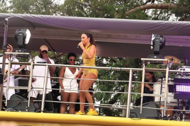 Sao Paulo (SP), Brezilya 07 / 02 / 2026 - Bloco Quem Pedi Pede ve Ivete Sangalo bu Cumartesi sabahı Ibirapuera pistinde Sao Paulo sokak karnavalını resmen açtı (7). (Carina Gonalves / Newws2)