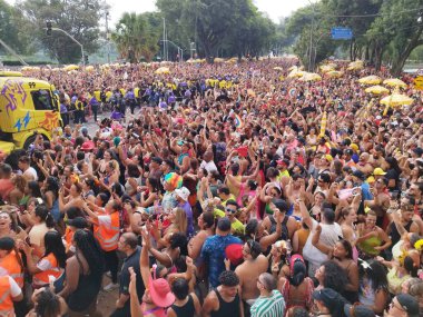 Sao Paulo (SP), Brezilya 07 / 02 / 2026 - Bloco Quem Pedi Pede ve Ivete Sangalo bu Cumartesi sabahı Ibirapuera pistinde Sao Paulo sokak karnavalını resmen açtı (7). (Carina Gonalves / Newws2)