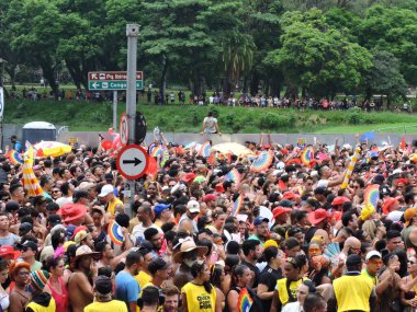 Sao Paulo (SP), Brezilya 07 / 02 / 2026 - Bloco Quem Pedi Pede ve Ivete Sangalo bu Cumartesi sabahı Ibirapuera pistinde Sao Paulo sokak karnavalını resmen açtı (7). (Carina Gonalves / Newws2)
