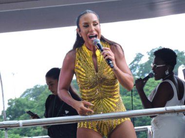 Sao Paulo (SP), Brezilya 07 / 02 / 2026 - Bloco Quem Pedi Pede ve Ivete Sangalo bu Cumartesi sabahı Ibirapuera pistinde Sao Paulo sokak karnavalını resmen açtı (7). (Carina Gonalves / Newws2)