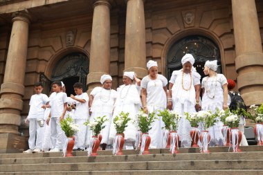 Sao Paulo (SP), Brezilya 06 / 02 / 2026 Sao Paulo Belediye Tiyatrosu 'nun geleneksel basamaklarının yıkanması, başkentin merkezinde inananları, sanatçıları ve halkı bir araya getirerek kültürü kutluyor (leco viana / thenews2)