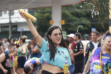 Sao Paulo (SP), Brezilya 07 / 02 / 2026 The Ressaca do Cambuci bloco geçitleri, karnaval yürüyüşleri, samba davulları (leco viana / theenews2)