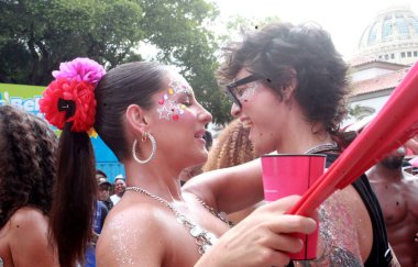 Rio de Janeiro (RJ), 07 / 02 / 2026 - Bloco Favorita Karnavalı - The Bloco da Favorita geçit animasyoncuları. Trio, 7 Şubat 2026 Cumartesi günü Rio de Janeiro 'daki Preta Gil pistinde geçit töreni yapacak. (Onofre Veras / Yeni2)