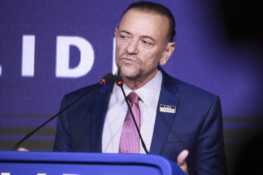 Sao Paulo (SP), Brezilya 9 Şubat 2026 - İşçi Partisi (PT) Ulusal Başkanı Edinho Silva, Pazartesi günü Sao Paulo 'da düzenlenen LIDE iş yemeğine katılacak.)