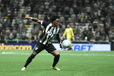 Belo Horizonte (MG), Brezilya 11-02-2026 - Atletico oyuncusu Angelo Preciado Atletico ve Remo arasında oynanan karşılaşma sırasında, Belo Horizonte 'deki Arena MRV' de (Paulo / thews2)