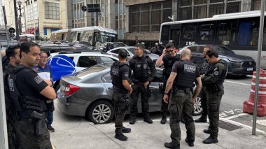 Sao Paulo (SP), Brezilya 12 / 02 / 2026 Silahlı soygun ve saldırıları bastırma (GARRA) ve Cinayet ve İnsanları Koruma Dairesi 'nden (DHPP) polis memurları bir operasyon gerçekleştirdi (oslaim brito / thews2)