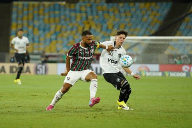 Rio de Janeiro (RJ), Brezilya 12 / 02 / 2026 - Fluminense 'li Samuel Xavier ve Botafogo' lu Montoro, Fluminense x Botafogo arasında oynanan karşılaşmada, Brezilya Şampiyonası 'nın üçüncü turu (leonardo antonio / thenews2)