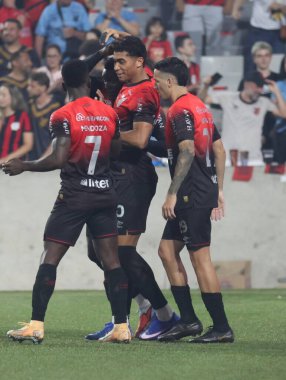 Curitiba (PR), Brazil 12 / 02 / 2026 - Sporcu Julimar, Brezilya Şampiyonluk Serisi A 'nın 3. turu (edson de souza / thenews2) için geçerli olan Athletico ve Santos arasındaki maçta golünü atıyor ve kutluyor.)