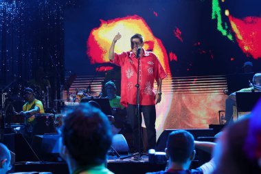 Sao Paulo (SP) - Bar Brahma VIP Box 'ta şarkıcı Zeca Pagodinho' nun gösterisi, Anhembi Sambadrome 'daki özel grup samba okulunda konukları, ünlüleri ve sambacıları bir araya getiriyor. (leco viana\ yeni2))