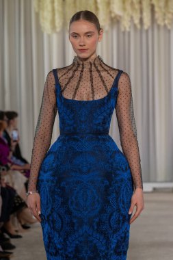 Nardos - Runway - February 2026 New York Fashion Week. February 12, 2026, New York, New York, USA: A model walks the runway at the Nardos show during New York Fashion Week at The Plaza Hotel on February 12, 2026 in New York City.