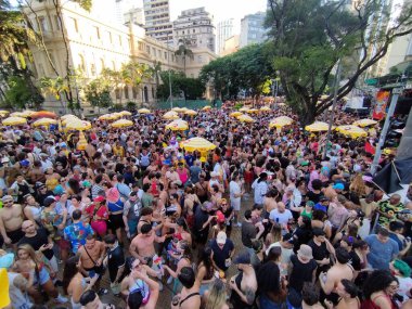 Sao Paulo (SP), 02 / 15 / 2026 - Siga Bem Caminhoneira bloğu 15 Şubat 2026 Pazar günü öğleden sonra Praca da Republica 'daki geçit törenine son verdi. (Leandro Chemalle / Yeniler 2)