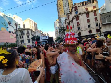 Sao Paulo (SP), 02 / 15 / 2026 - Explode Coracao block apotheosis 'e ulaştı ve Sao Paulo şehir merkezindeki Avenida Ipiranga ve Sao Joao' nun köşesindeki geçit törenine son verdi. (Leandro Chemalle / Yeniler 2)