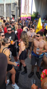 Sao Paulo (SP), 02 / 14 / 2026 - Unidos do BPM bloco geçitleri Rua Augusta 'da ve elektronik müzik, funk ve karnaval hitleri için binlerce şenlik düzenliyor. (leco viana\ yeni2))