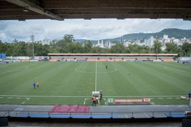 Rio do Sul (SC), 02 / 14 / 2026 - Santa Catarina Championship / Santa Catarina Club / Avai FC - Alfredo Joao Krieck Municipal Stadyumu, Rio do Sul, Santa Catarina Club ve Avai FC arasındaki maçtan önce. (Richard ferrari.) (2nci bölüm))