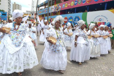 Salvador (BA), 02 / 15 / 2026 - Salvador, Bahia 'dan geleneksel Afro-Karnaval bloğu, çocuklar ve ailelere odaklandı. (Romildo De Jesus / Yeniler 2)