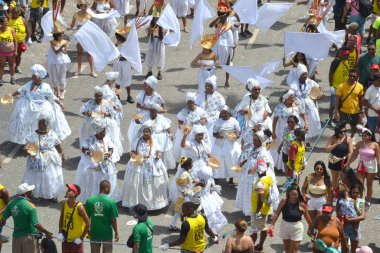 Salvador (BA), 02 / 15 / 2026 - Salvador, Bahia 'dan geleneksel Afro-Karnaval bloğu, çocuklar ve ailelere odaklandı. (Romildo De Jesus / Yeniler 2)