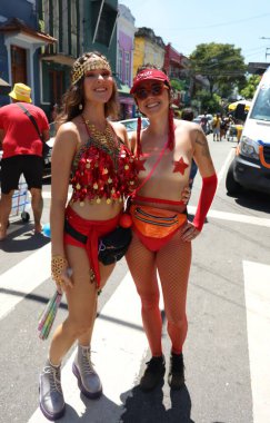 Sao Paulo (SP), Brezilya 02 / 16 / 2026 - Bloco Esfarrapados, Sao Paulo başkentinin orta bölgesinde (leco viana / theenews2)