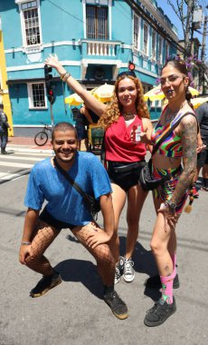 Sao Paulo (SP), Brezilya 02 / 16 / 2026 - Bloco Esfarrapados, Sao Paulo başkentinin orta bölgesinde (leco viana / theenews2)