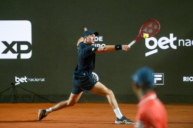Rio de Janeiro (RJ), 02 / 16 / 2026 - ATP-Rio - Rio Açık sırasında Joao Fonseca (BRA), Rio de Janeiro 'nun Güney Bölgesi' ndeki Jokey Kulübü Brasileiro 'da düzenlenen ATP Dünya Turu 500 etkinliği. (Akıllı Felix.) (Yeni 2.)