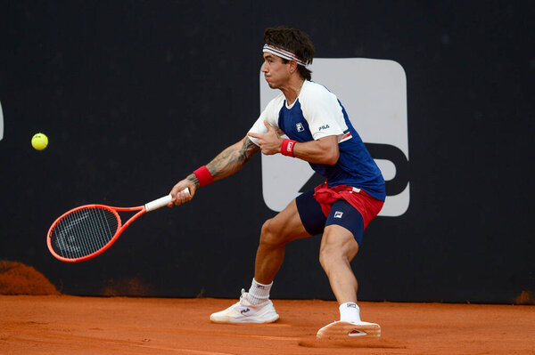 Rio de Janeiro (RJ), 02/16/2026 - ATP-Rio - Francisco Comesana (Argentina) during the Rio Open, an ATP World Tour 500 event, taking place at the Jockey Club Brasileiro in Gavea, South Zone of Rio de Janeiro. (clever felix\thenews2)