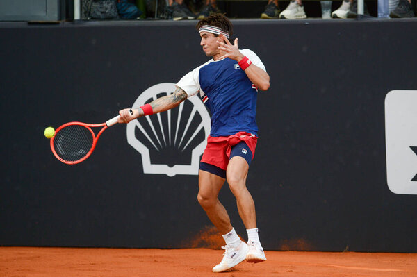 Rio de Janeiro (RJ), 02/16/2026 - ATP-Rio - Francisco Comesana (Argentina) during the Rio Open, an ATP World Tour 500 event, taking place at the Jockey Club Brasileiro in Gavea, South Zone of Rio de Janeiro. (clever felix\thenews2)